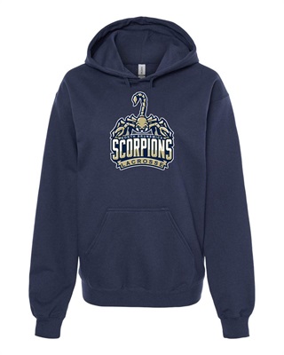 Scorpions Lacrosse Logo Navy Hoodie - Orders due Monday, April 10, 2023